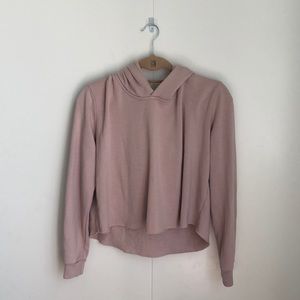 Brandy Melville Light Pink Cropped Sweatshirt